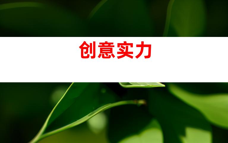 创意实力