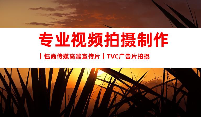 苏州专业视频拍摄制作｜钰尚传媒高端宣传片｜TVC广告片拍摄