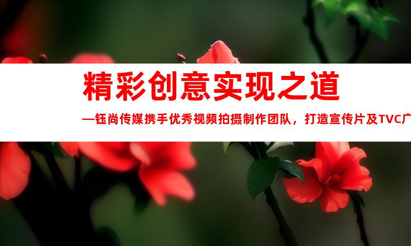 苏州精彩创意实现之道—钰尚传媒携手优秀视频拍摄制作团队，打造宣传片及TVC广告片！